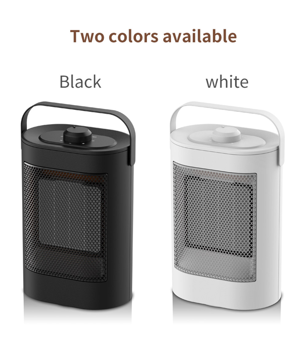 HQ-YND-900D 1500W Portable Vertical Mini Electric Heater, PTC Ceramic Flame Retardant Space Heater, 3-Gear Adjustment - UK Plug