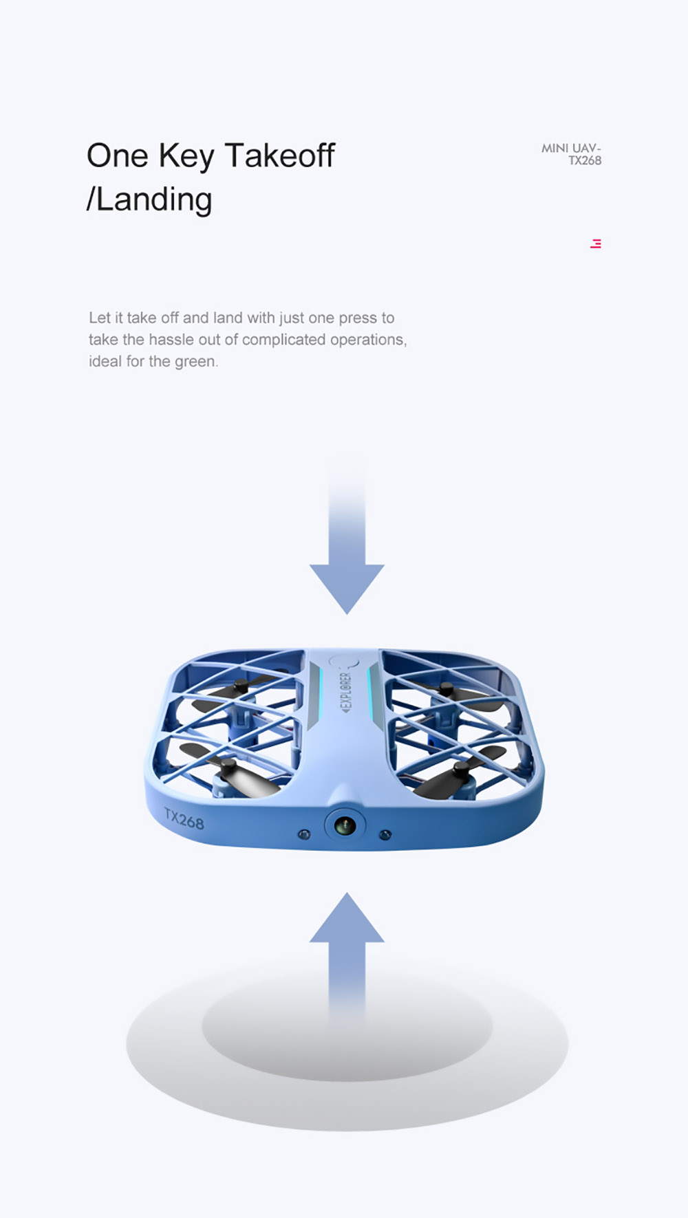 JJRC H107 6K HD Camera WiFi FPV Mini RC Drone Dual Speed Headless Altitude Hold Mode Blue - 3 Batteries 15 JJRC H107 6K HD Camera WiFi FPV Mini RC Drone Dual Speed Headless Altitude Hold Mode Blue - 3 Batteries