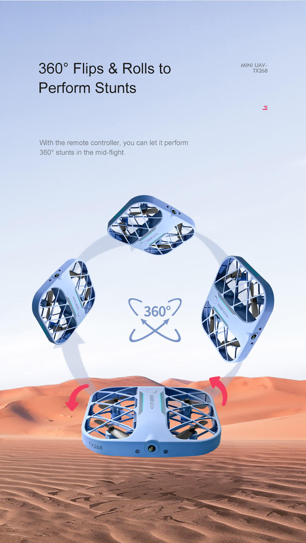 JJRC H107 Mini RC Drone Dual Speed Headless Altitude Hold Mode White without Camera White - 3 Batteries