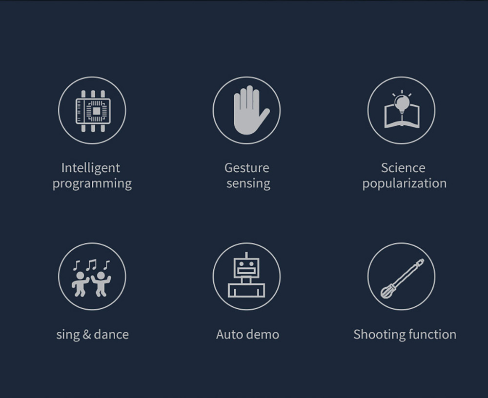 JJRC R20 CADY WILO 2.4G Remote Control Robocop Firing Bullet Programming Robot with Sound Light - Yellow