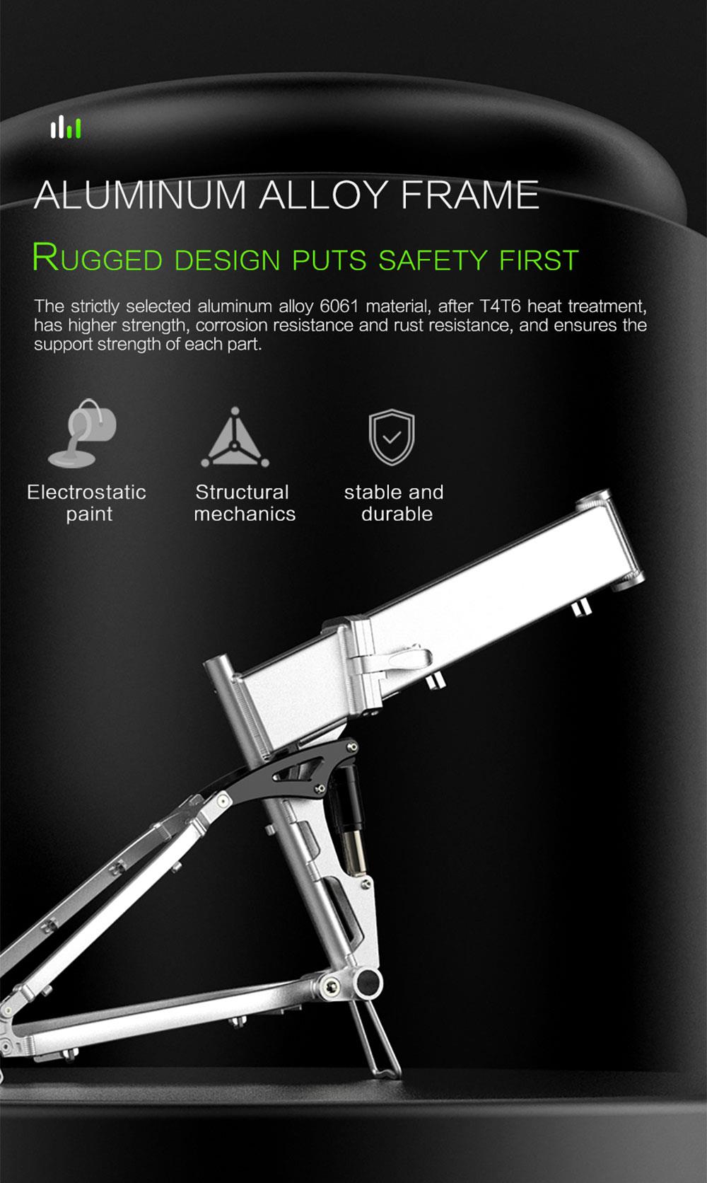 LANKELEISI T750 Plus Big Fork Electric Bike 48V 1000W Motor 14.5Ah Battery 26*4.0'' Fat Tire - Green