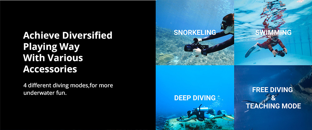 LEFEET S1 PRO Ultimate Modular Water Scooter, Wireless Control, 40 Meters Depth Rating, 6 Modes 19 LEFEET S1 PRO Ultimate Modular Water Scooter, Wireless Control, 40 Meters Depth Rating, 6 Modes