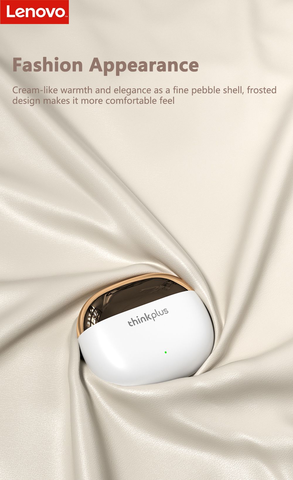 Lenovo Thinkplus X15 Pro True Wireless Earphone BT5.1 Noise Cancelling AAC/SBC Low Latency with Microphone - Purple