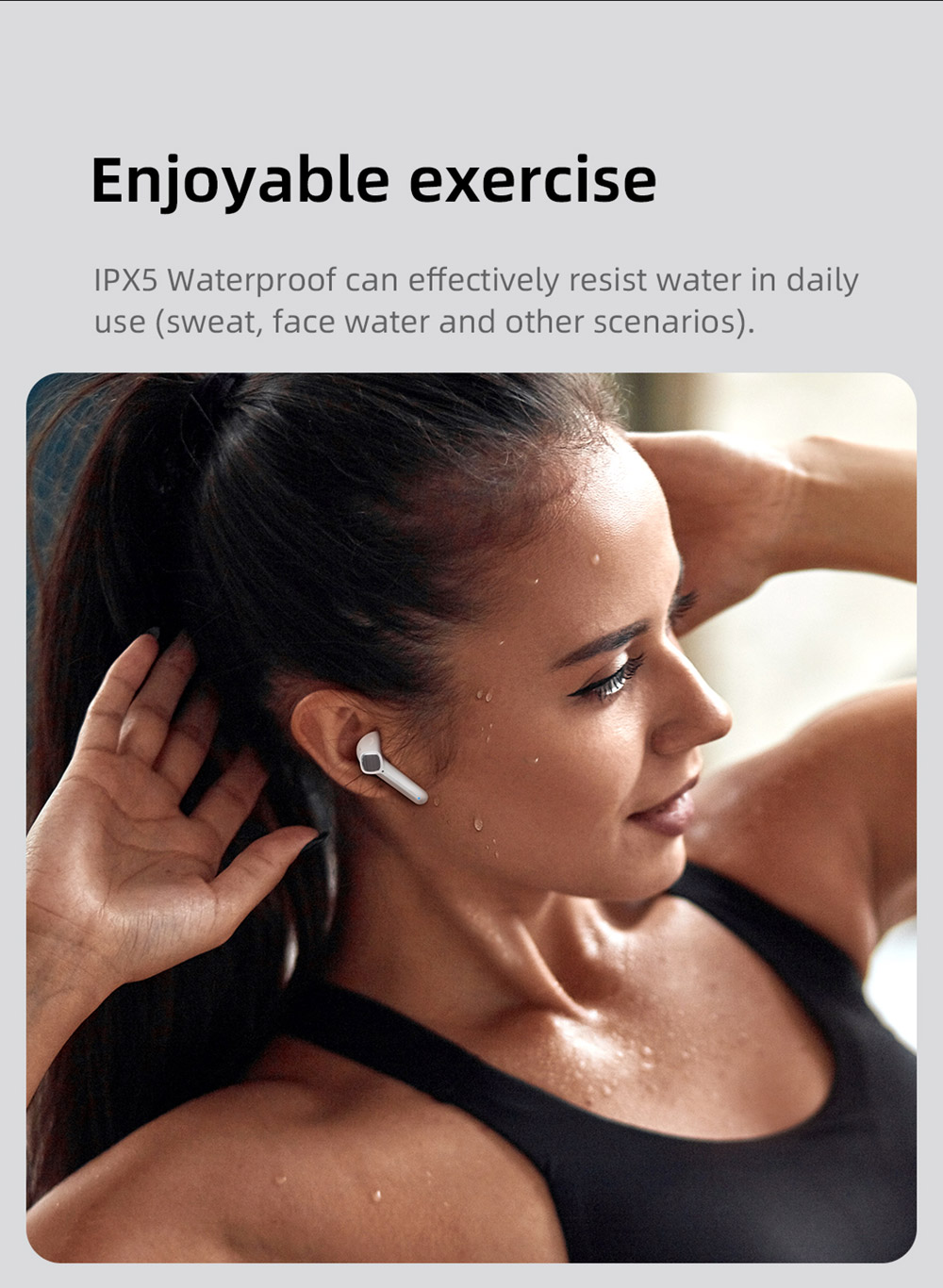 Mibro S1 TWS Headphones Stereo BT5.3 600mAh Long Battery Life ENC Call Noise Cancellation Touch Control - White