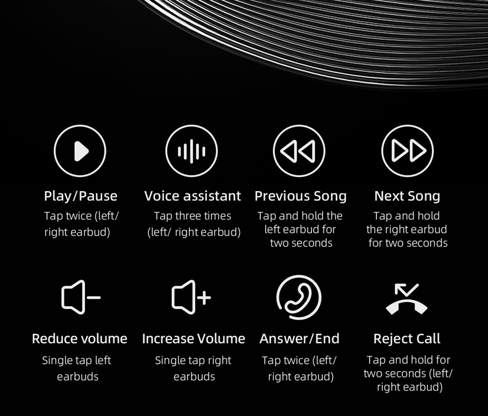 Mibro S1 TWS Headphones Stereo BT5.3 600mAh Long Battery Life ENC Call Noise Cancellation Touch Control - White