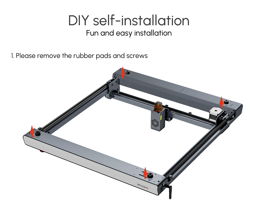 ORTUR FFT1.0 Foldable Feet for ORTUR Laser Master 3 Laser Engraver, 4Pcs