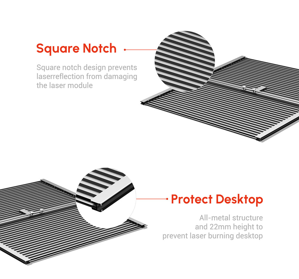 Ortur LEP1.0 Laser Engraving Platform, 448x400mm Working Area, Fast Heat Dissipation