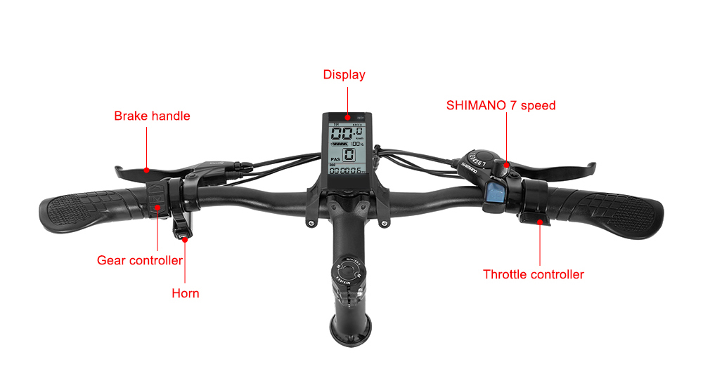 SAMEBIKE XWC05 Electric Mountain Bike 20*4.0 Inch Fat Tire 750W Brushless Geared Motor 35Km/h Max Speed 48V 13Ah Battery 80KM Range Shimano 7-Speed Double Disc Brake - Silver 24 SAMEBIKE XWC05 Electric Mountain Bike 20'' Tire 750W Brushless Geared Motor 13Ah Battery 35km/h Max Speed - Silver