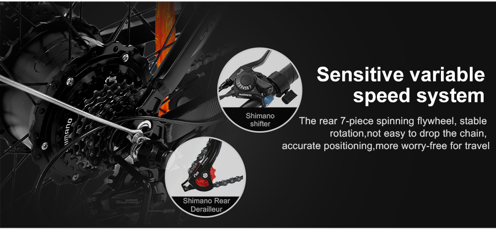 SAMEBIKE XWC05 Electric Mountain Bike 20*4.0 Inch Fat Tire 750W Brushless Geared Motor 35Km/h Max Speed 48V 13Ah Battery 80KM Range Shimano 7-Speed Double Disc Brake - Silver 27 SAMEBIKE XWC05 Electric Mountain Bike 20'' Tire 750W Brushless Geared Motor 13Ah Battery 35km/h Max Speed - Silver