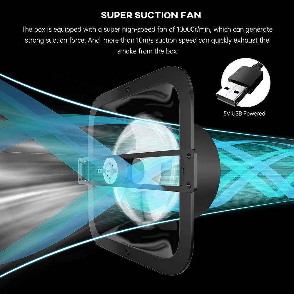SCULPFUN 720x720x360mm Laser Engraving Machine Enclosure, Smoke Exhaust Box - Red