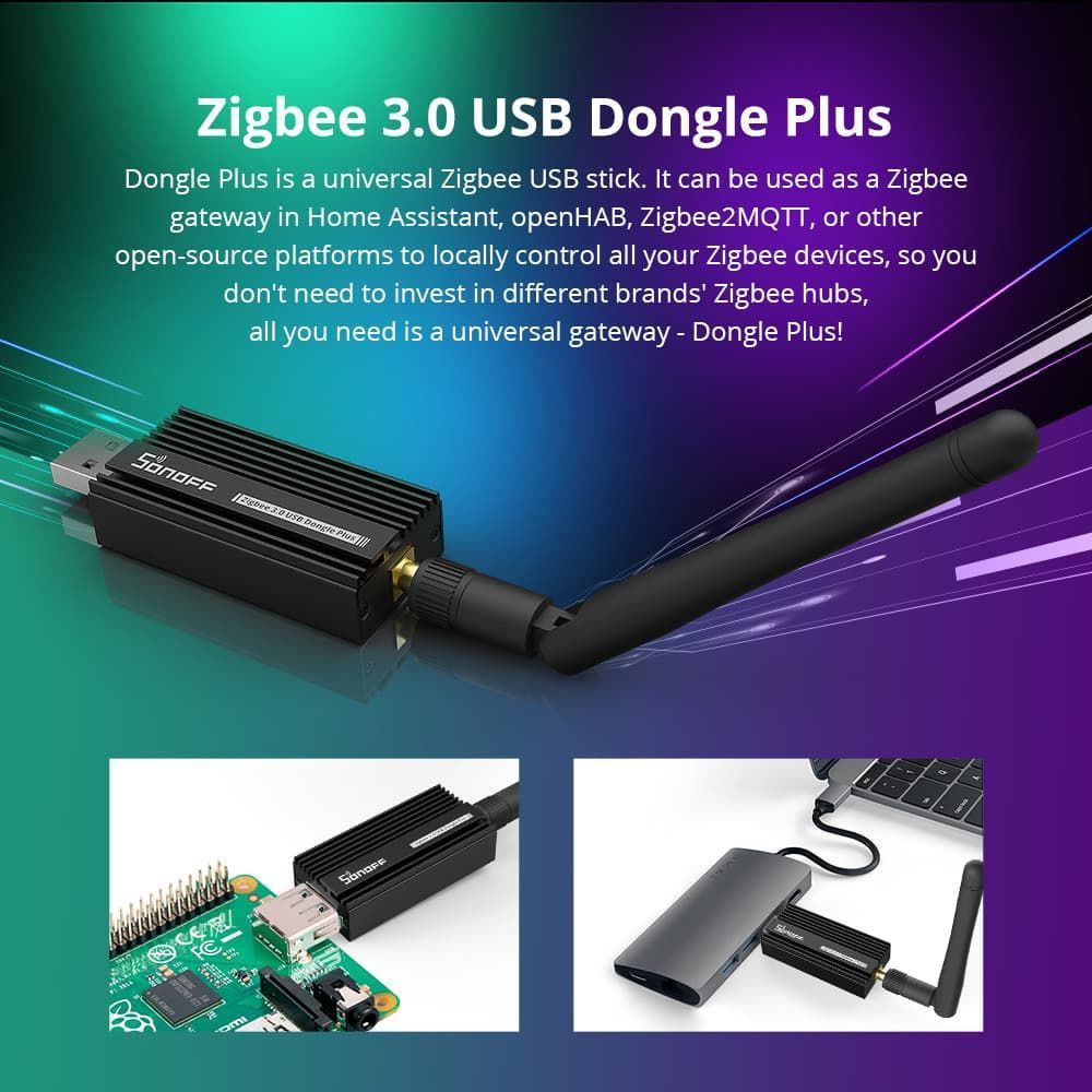 Sonoff Zigbee 3.0 USB Dongle E ZB USB Interface Capture with Antenna Gateway Analyzer