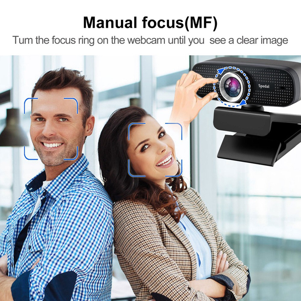 Spedal MF922 Webcam for Streaming HD 1080P PC Camera with Microphones Compatible with Xbox One MacBook Windows and OBS