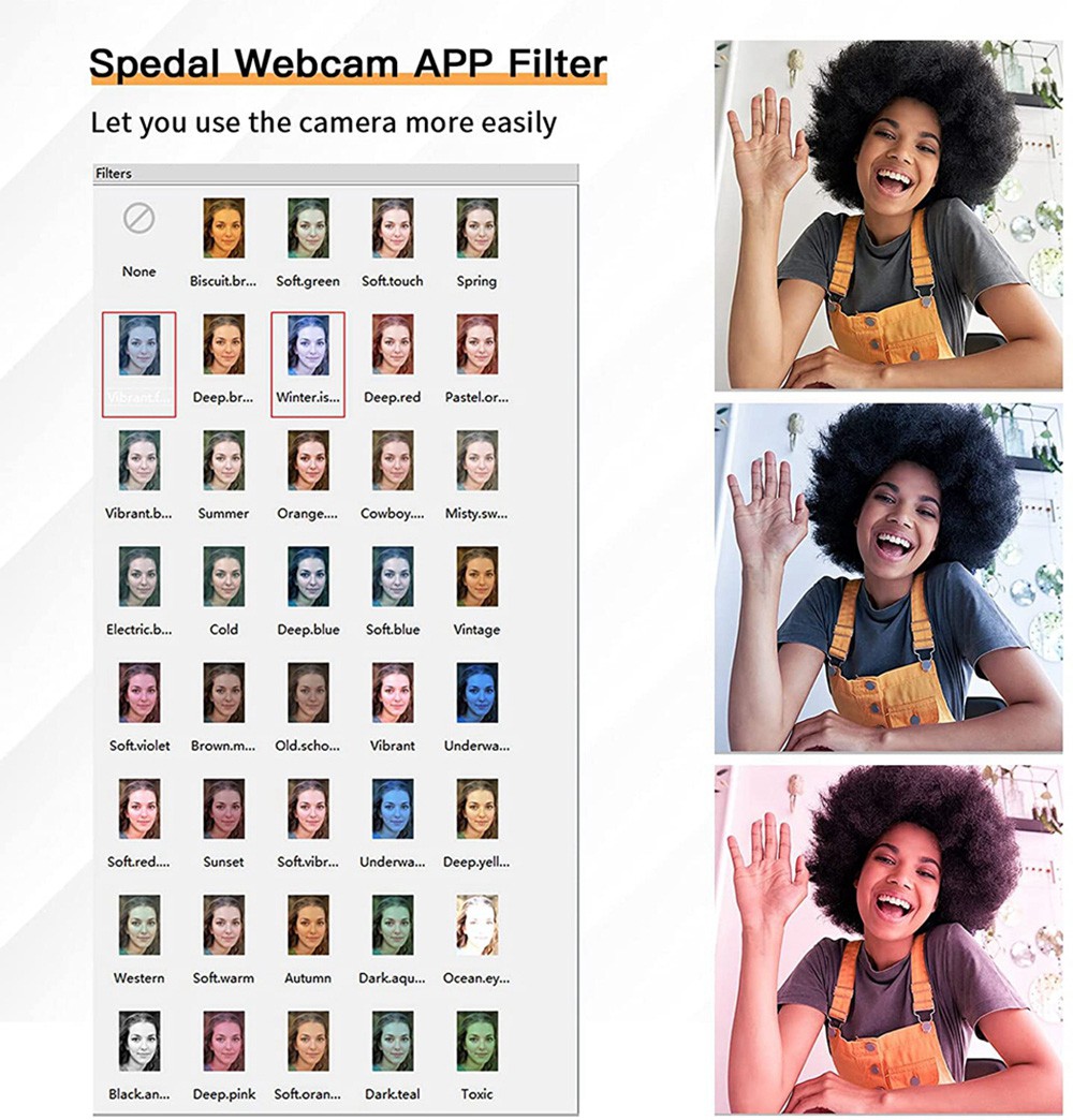 Spedal MF922 Webcam for Streaming HD 1080P PC Camera with Microphones Compatible with Xbox One MacBook Windows and OBS