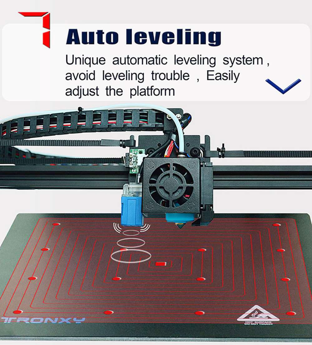 TRONXY X5SA 3D Printer 24V Rapid Assembly DIY Kit Auto Leveling Filament Sensor Resume Print