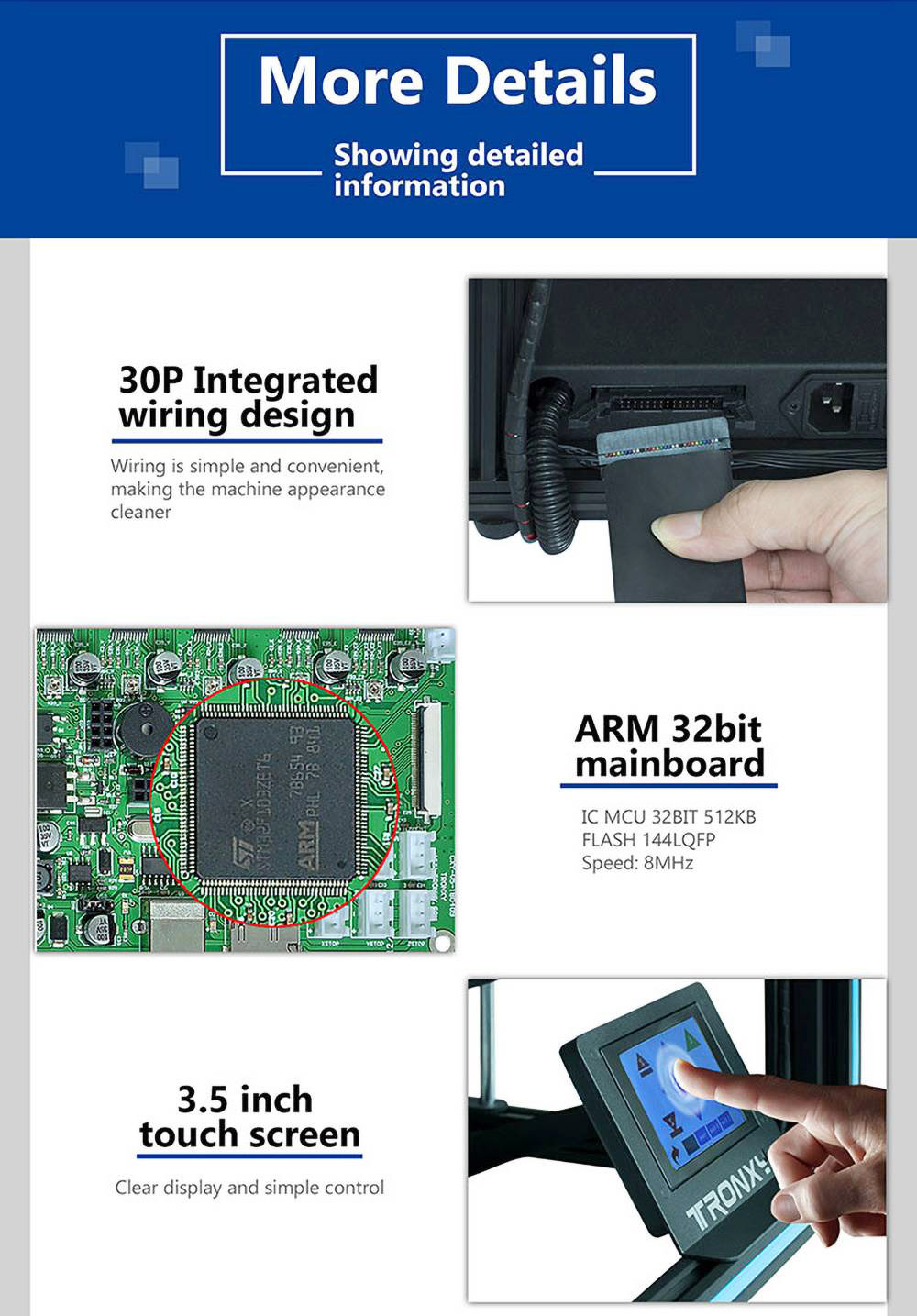 TRONXY X5SA Pro Industrial 3D Printer Ultra Silent Motherboard + Titan Extruder, Automatically Leveling Industrial