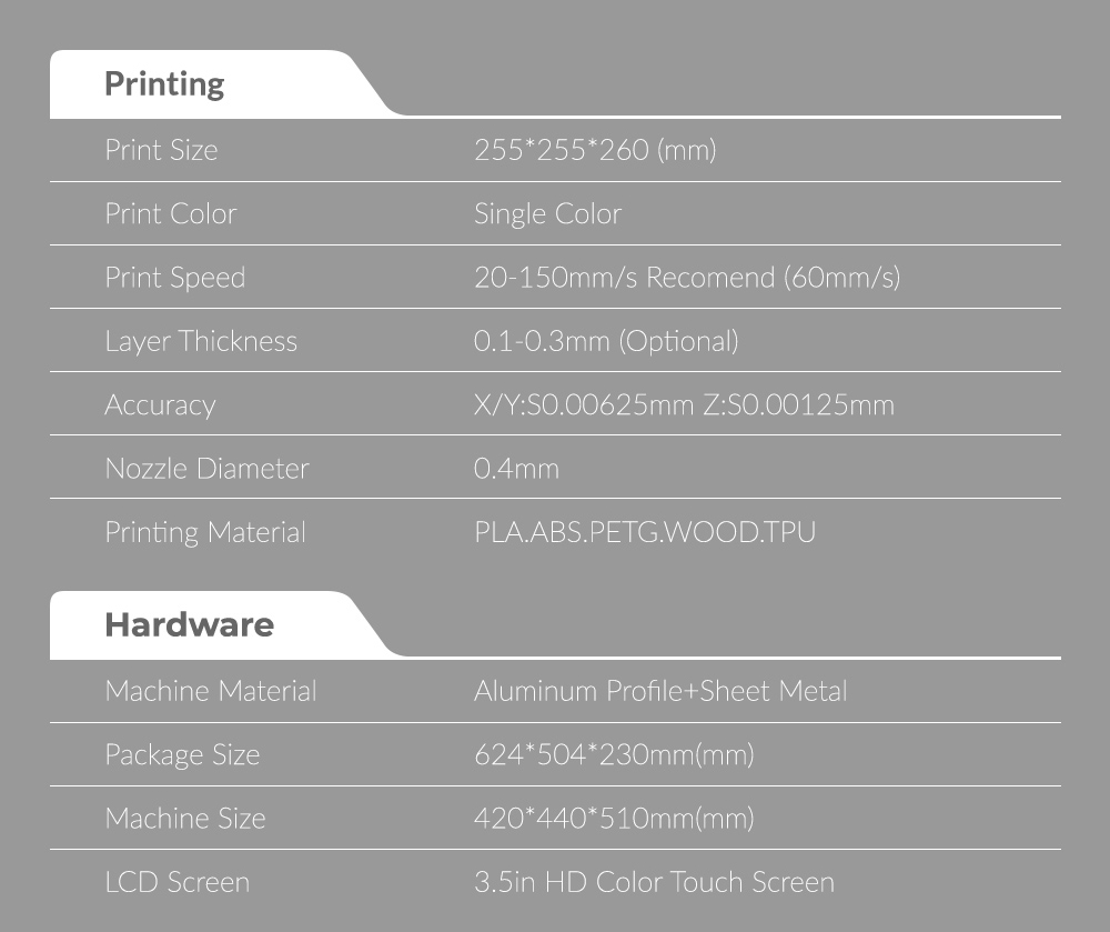 TRONXY XY-3 SE Single Dual Extruder Laser Engraving 3D Printer Ultra Silent Fast Assembly Double Z Motor Glass Plate 255