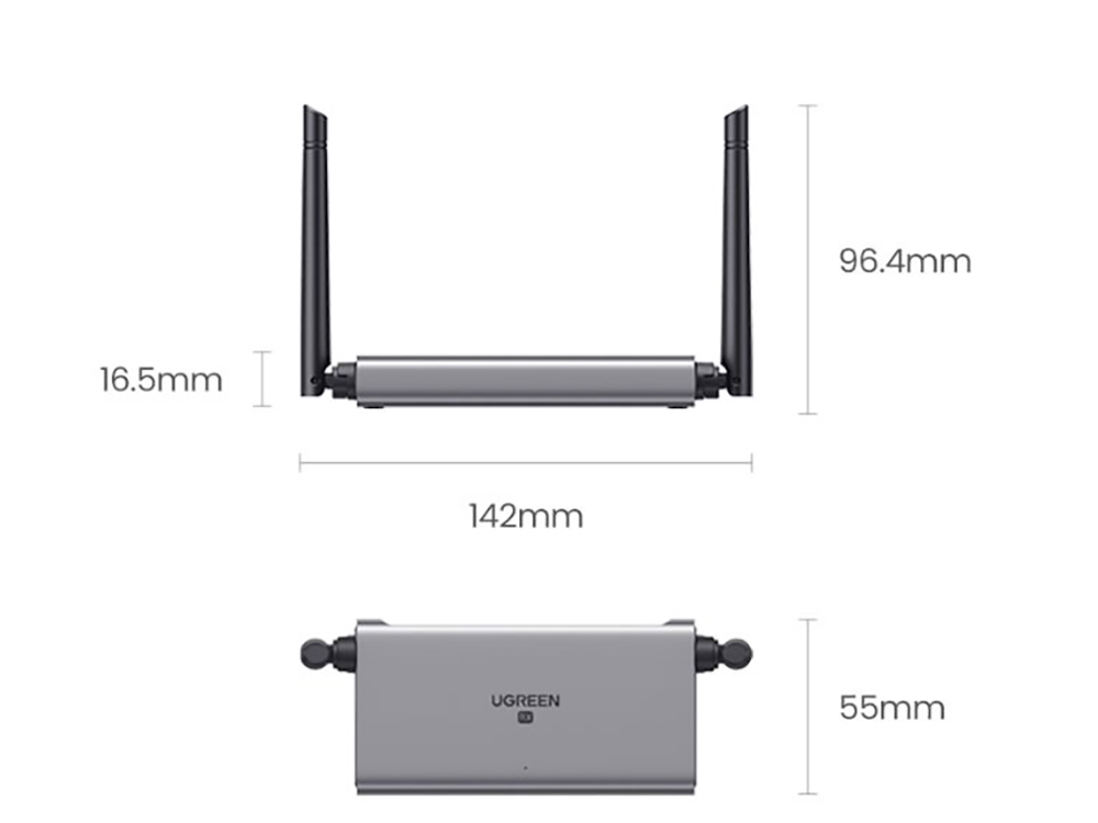 Ugreen Wireless HDMI Extender Video Transmitter & Receiver Kit 5G 50M Transmits Display Dongle for TV PC PS5/4 Monitor