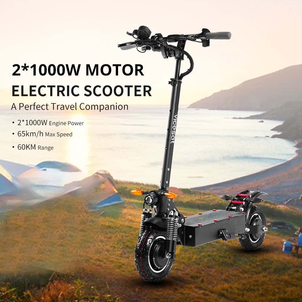 Vicesat VS04 Electric Scooter 2*1000W Motor 52V 24Ah Battery 65km/h Max Speed 60km Range without Seat