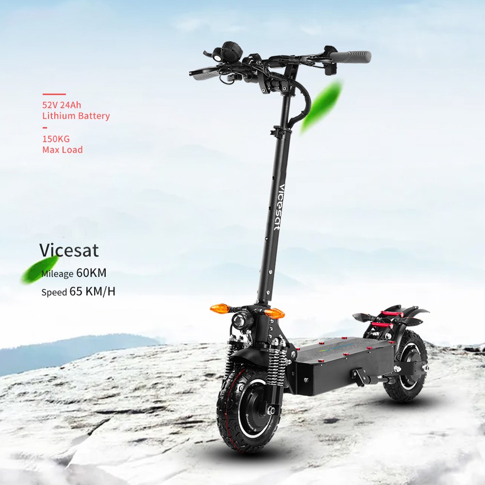 Vicesat VS04 Electric Scooter 2*1000W Motor 52V 24Ah Battery 65km/h Max Speed 60km Range without Seat