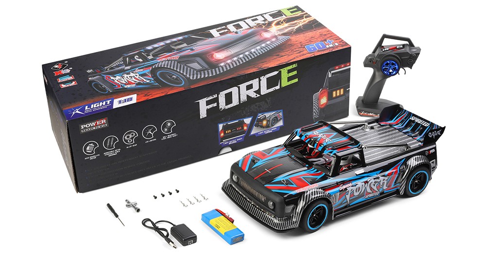 WLtoys 104072 RC Car Brushless Motor 1/10 4WD Remote Control Racing Car 60KM/H High Speed Children Toys One Battery