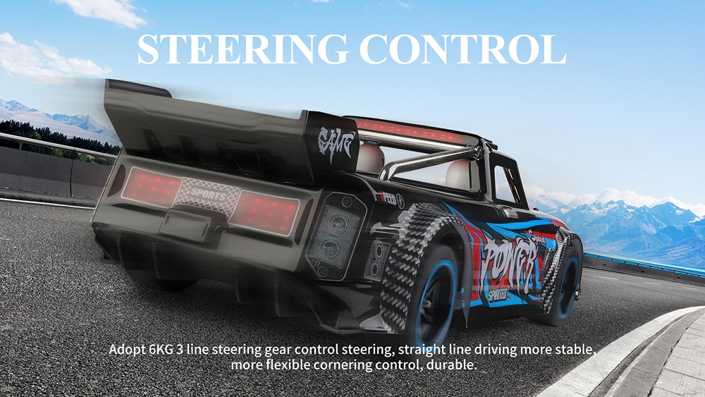 WLtoys 104072 RC Car Brushless Motor 1/10 4WD Remote Control Racing Car 60KM/H High Speed Children Toys One Battery