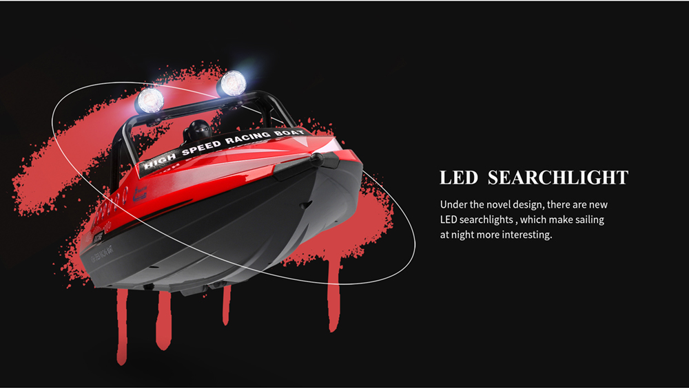 Wltoys WL917 RC Boat 2.4G High Speed Jet Racing Boat 11mins Playtime - Yellow