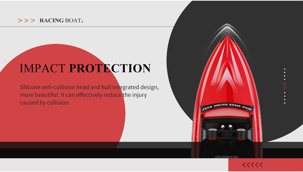 Wltoys WL917 RC Boat 2.4G High Speed Jet Racing Boat 11mins Playtime - Yellow