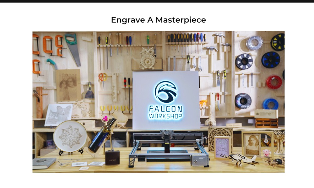 Creality CV-30 10W Portable Laser Engraving Machine Engraving Area 400x400mm