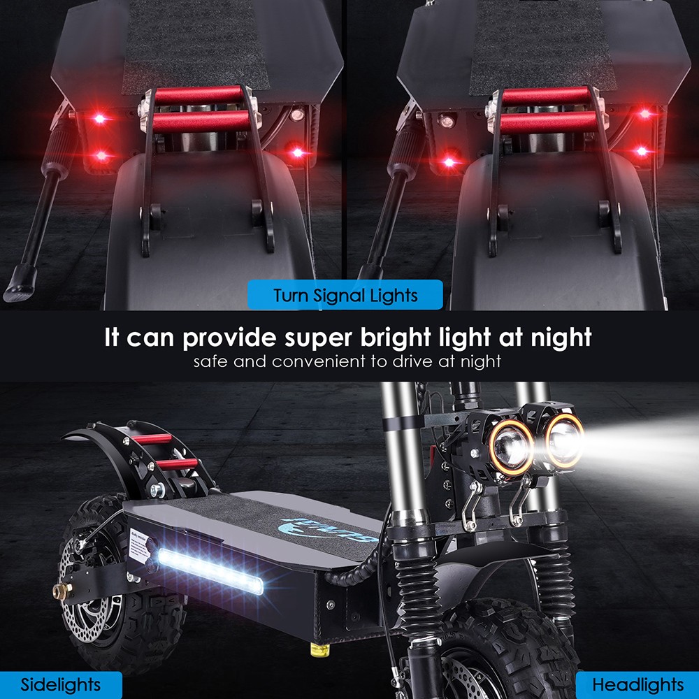 GUNAI GN54 Electric Scooter 11 Inch 2800W*2 Dual Motor 60V 33Ah Battery 75-85km/h Max Speed 60-80Km Mileage 150Kg Max Load