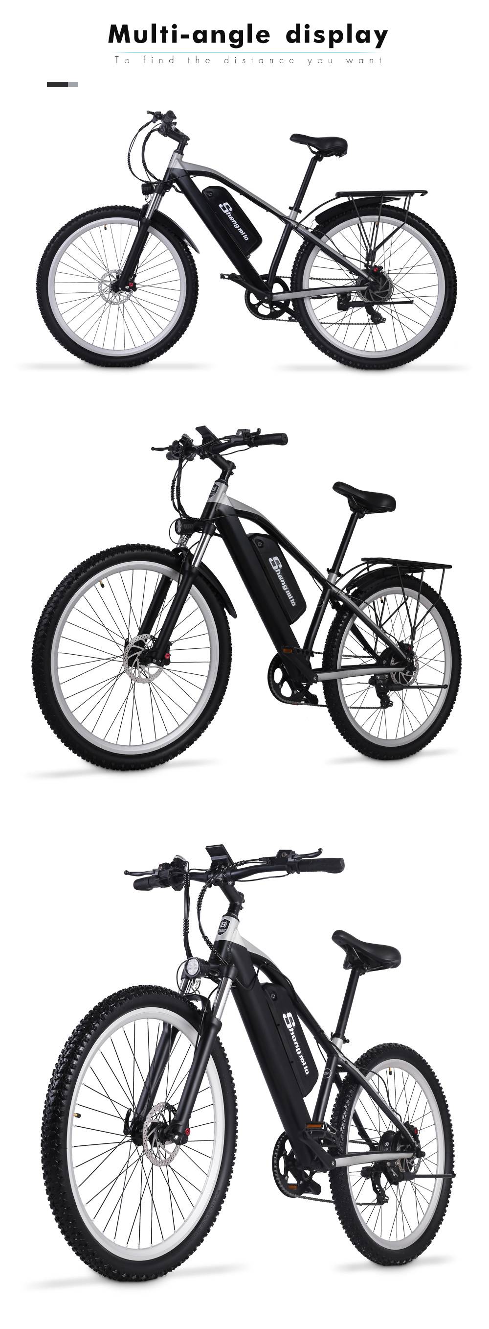 Shengmilo M90 Mountain E-bike 29 Inch 500W 48V 17Ah 40km/h Max Speed 180kg Max Load Electric Bike - Black