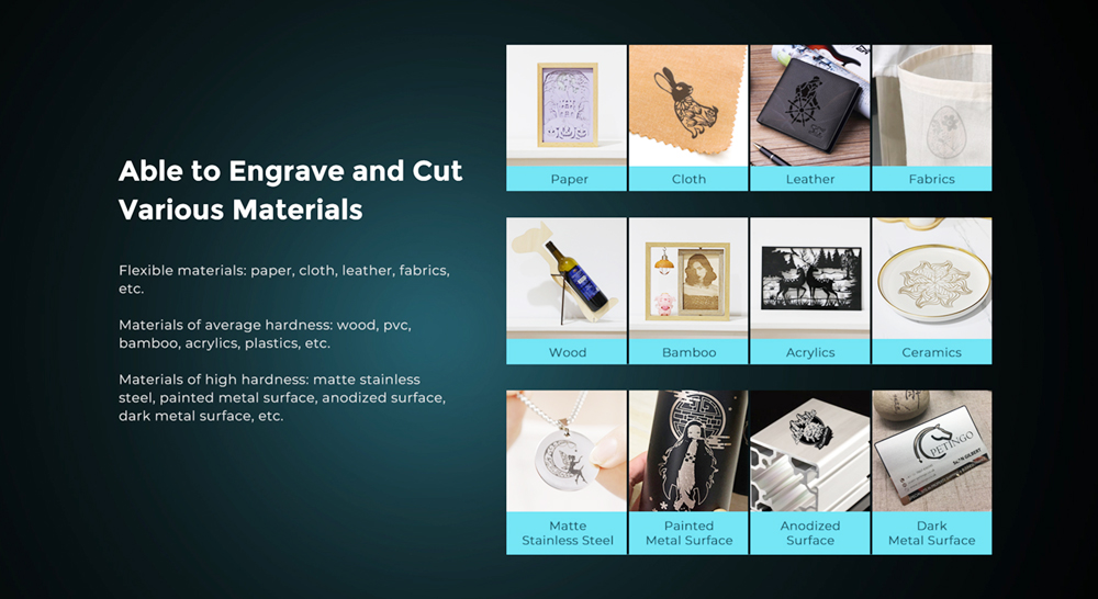 Creality CV-30 10W Portable Laser Engraving Machine Engraving Area 400x400mm