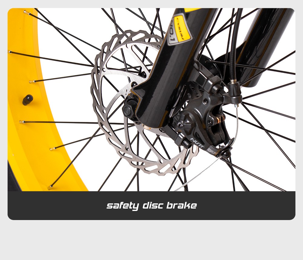 CYSUM M980 Fat Tire Electric Bike 48V 1000W Brushless Motor 17Ah Removable Battery for 50-70 Range - Black-Blue