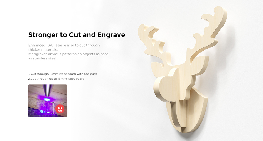 Creality CV-30 10W Portable Laser Engraving Machine Engraving Area 400x400mm