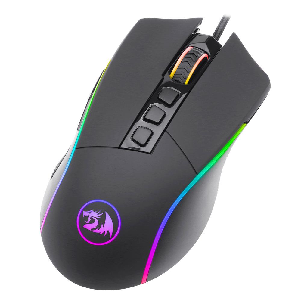 Redragon M721 PRO Lonewolf 2 Wired Gaming Mouse, 16000DPI, 8 Buttons Programmable - Black