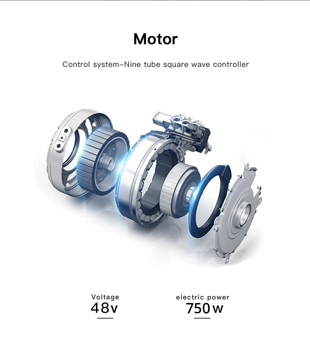 Bezior XF900 12.5Ah 48V 750W 26 Inch 45Km/h Electric Bike Max Load 120kg - Black 9 Bezior XF900 12.5Ah 48V 500W 26 Inch 45Km/h electric BIKE Max Load 120kg - Black