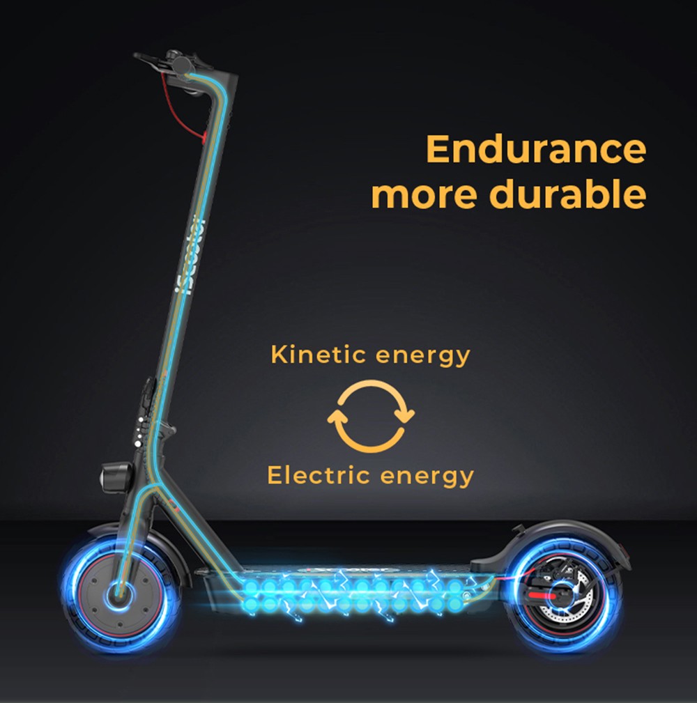 IScooter I9 Max Electric Scooter 10 Inch 500W Motor 10Ah Battery 35Km/h Max Speed 35-40km Range 120KG Max Load APP Control - Black 21 iScooter i9 Max Electric Scooter 500W Motor 10Ah Battery 35km/h Max Speed 35-40km Range Support APP Control Black