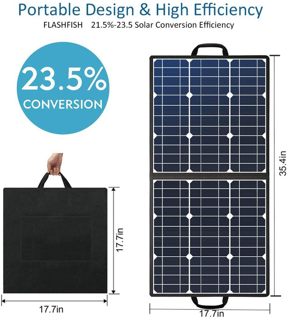 FlashFish E200 200W Portable Power Station + 50W Solar Panel | United ...