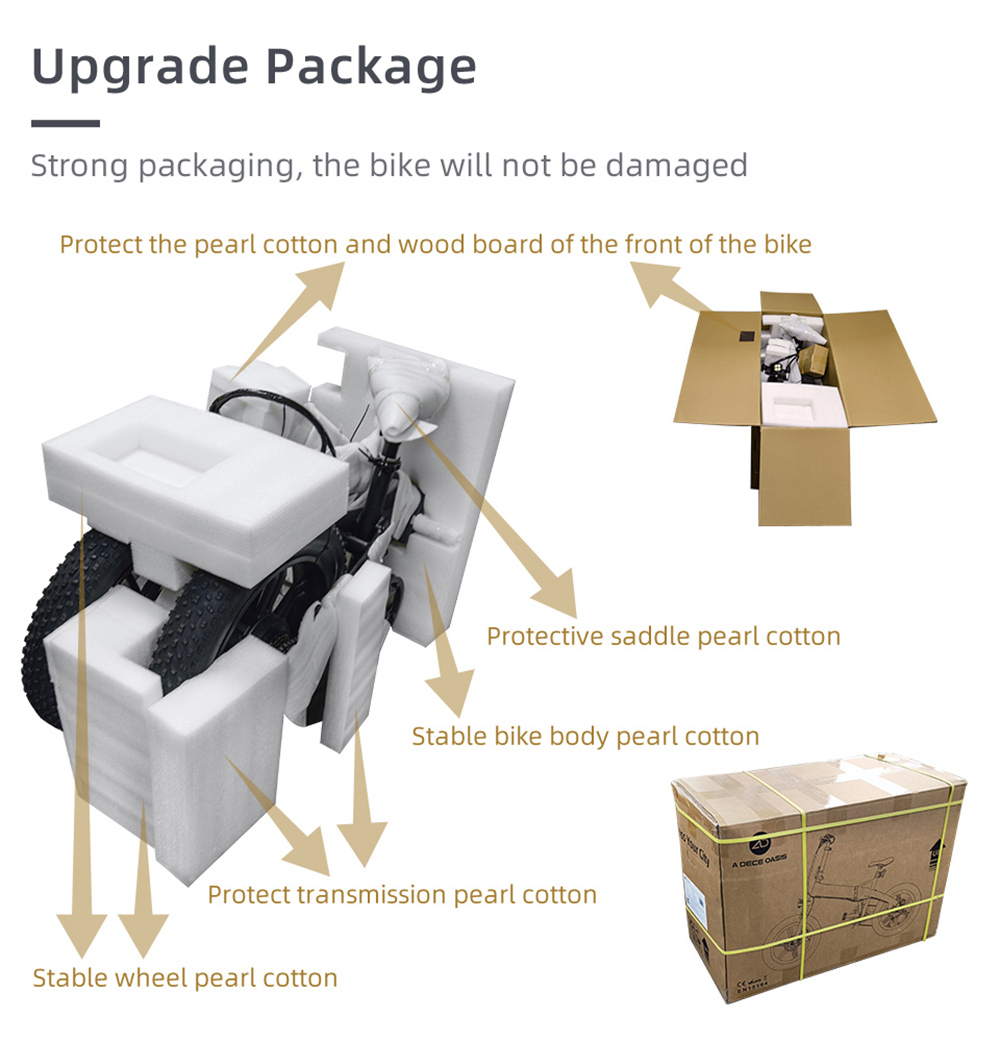 ADO A20F+ International Version Off-road Electric Folding Bike 20*4.0 Inch 500W Brushless DC Motor SHIMANO 7-Speed Rear Derailleur 36V 10.4Ah Removable Battery 25km/h Max Speed Pure Power Up To 50km Range Aluminum Alloy Frame - White 21 ADO A20F+ International Version Off-road Electric Folding Bike 20*4.0 inch 500W Brushless DC Motor SHIMANO 7-Speed Rear Derailleur 36V 10.4Ah Removable Battery 35km/h Max speed Pure power up to 50km Range Aluminum alloy Frame - White