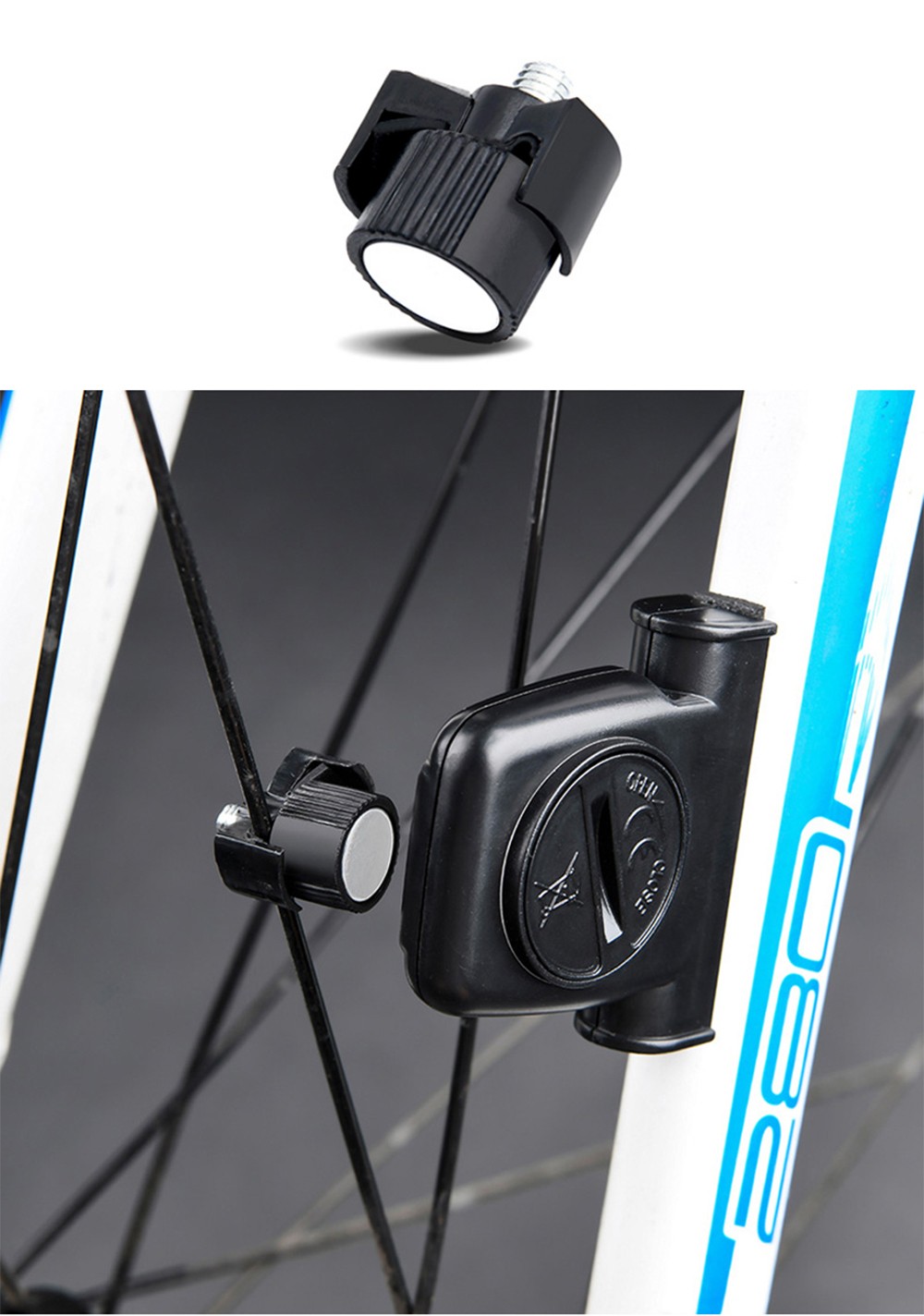 3-in-1 Bicycle Speedometer Wireless USB Rechargeable Double T6 LED Bike Light Bike Computer With Alarm Horn -Blue 12 3-in-1 Bicycle Speedometer Wireless USB Rechargeable Double T6 LED Bike Light Bike Computer with Alarm Horn -Blue