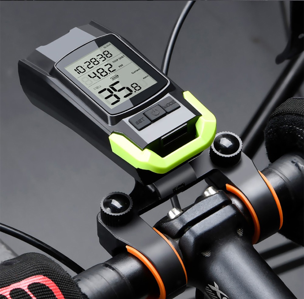 bicycle speedometer with light