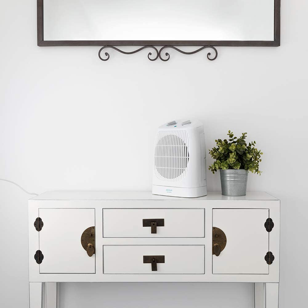 Cecotec Ready Warm 9850 Portable Fan Heater Force Rotate 2000W Thermostat with 2 Power Levels