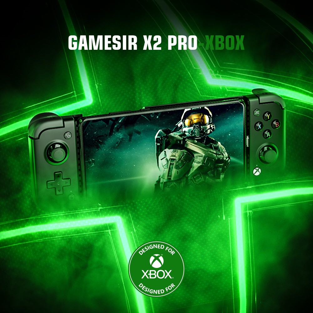 GameSir X2 Pro-Xbox(Android) Mobile Game Controller, 1 Month Free Xbox Game Pass Ultimate, Retractable Max 167mm,  Licensed by Xbox for Android Smartphones, Black