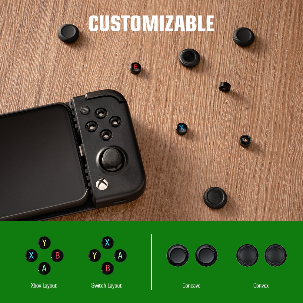 GameSir X2 Pro-Xbox(Android) Mobile Game Controller, 1 Month Free Xbox Game Pass Ultimate, Retractable Max 167mm,  Licensed by Xbox for Android Smartphones, Black