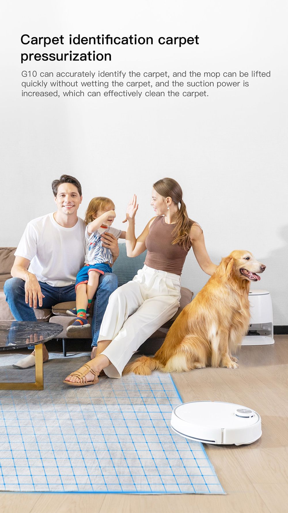 Redroad G10 Self-cleaning Robot Vacuum Cleaner 2800pa Suction High-Frequency Vibrating Mopping Auto Mop Lifting Electrolytic Water Sterilization LDS Navigation TOF Obstacle Avoidance 5200mAh Battery 450ml Dustbin 450ml Water Tank APP Control - White