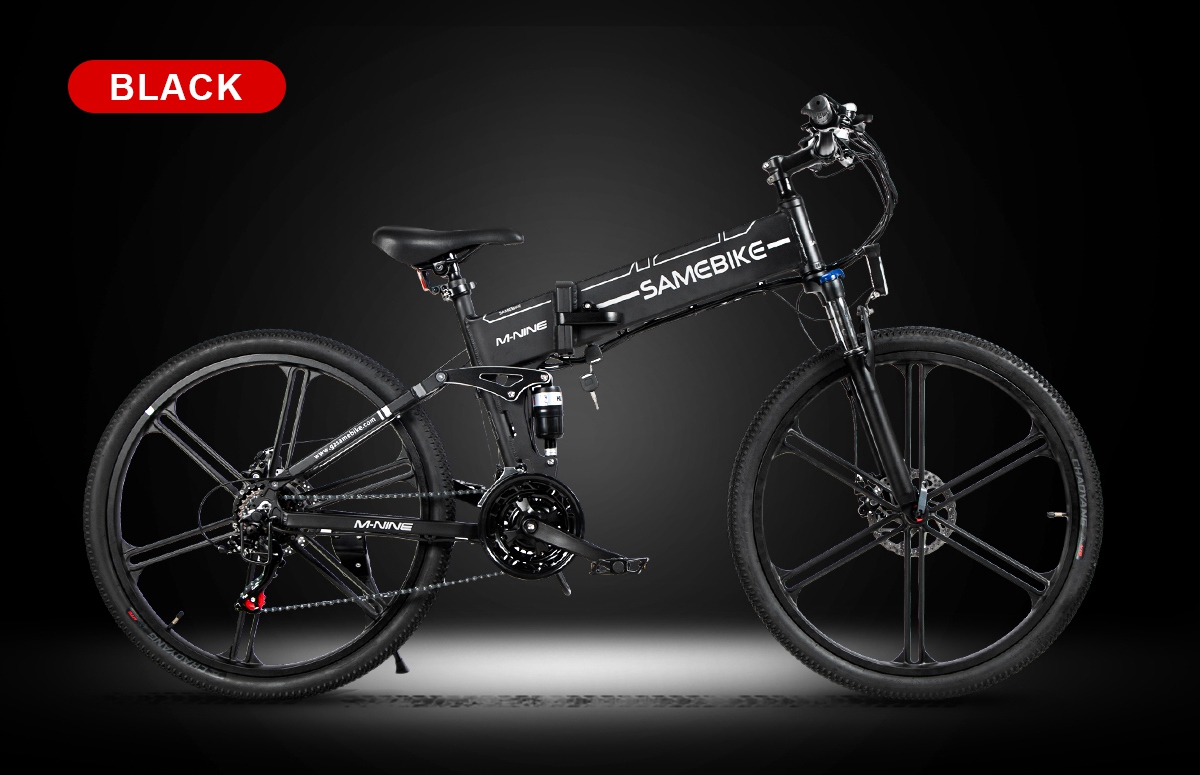 Samebike LO26-II Portable Folding Smart Electric Moped Bike 500W Motor Max 35km/h 26 Inch Tire - Black 28 Samebike LO26-II Portable Folding Smart Electric Moped Bike 500W Motor Max 35km/h 26 Inch Tire - Black