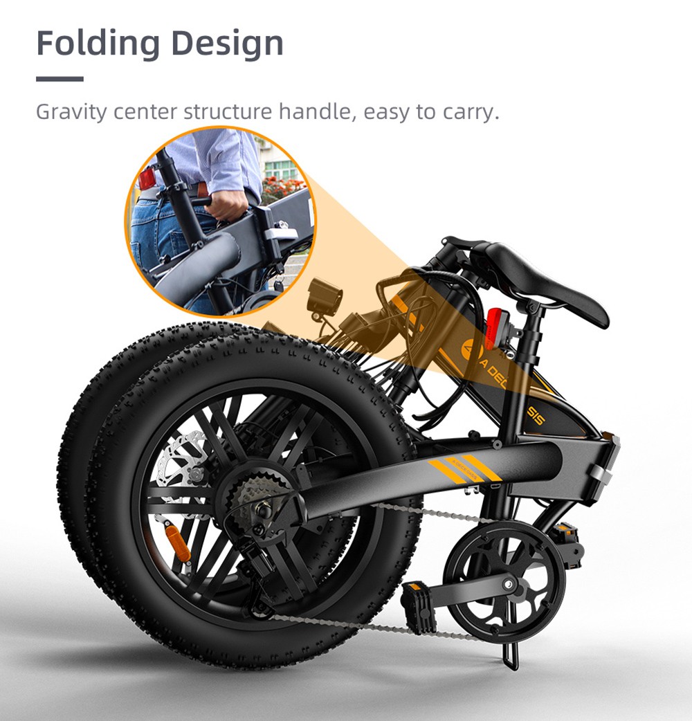 ADO A20F+ International Version Off-road Electric Folding Bike 20*4.0 Inch 500W Brushless DC Motor SHIMANO 7-Speed Rear Derailleur 36V 10.4Ah Removable Battery 25km/h Max Speed Pure Power Up To 50km Range Aluminum Alloy Frame - White 22 ADO A20F+ International Version Off-road Electric Folding Bike 20*4.0 inch 500W Brushless DC Motor SHIMANO 7-Speed Rear Derailleur 36V 10.4Ah Removable Battery 35km/h Max speed Pure power up to 50km Range Aluminum alloy Frame - White