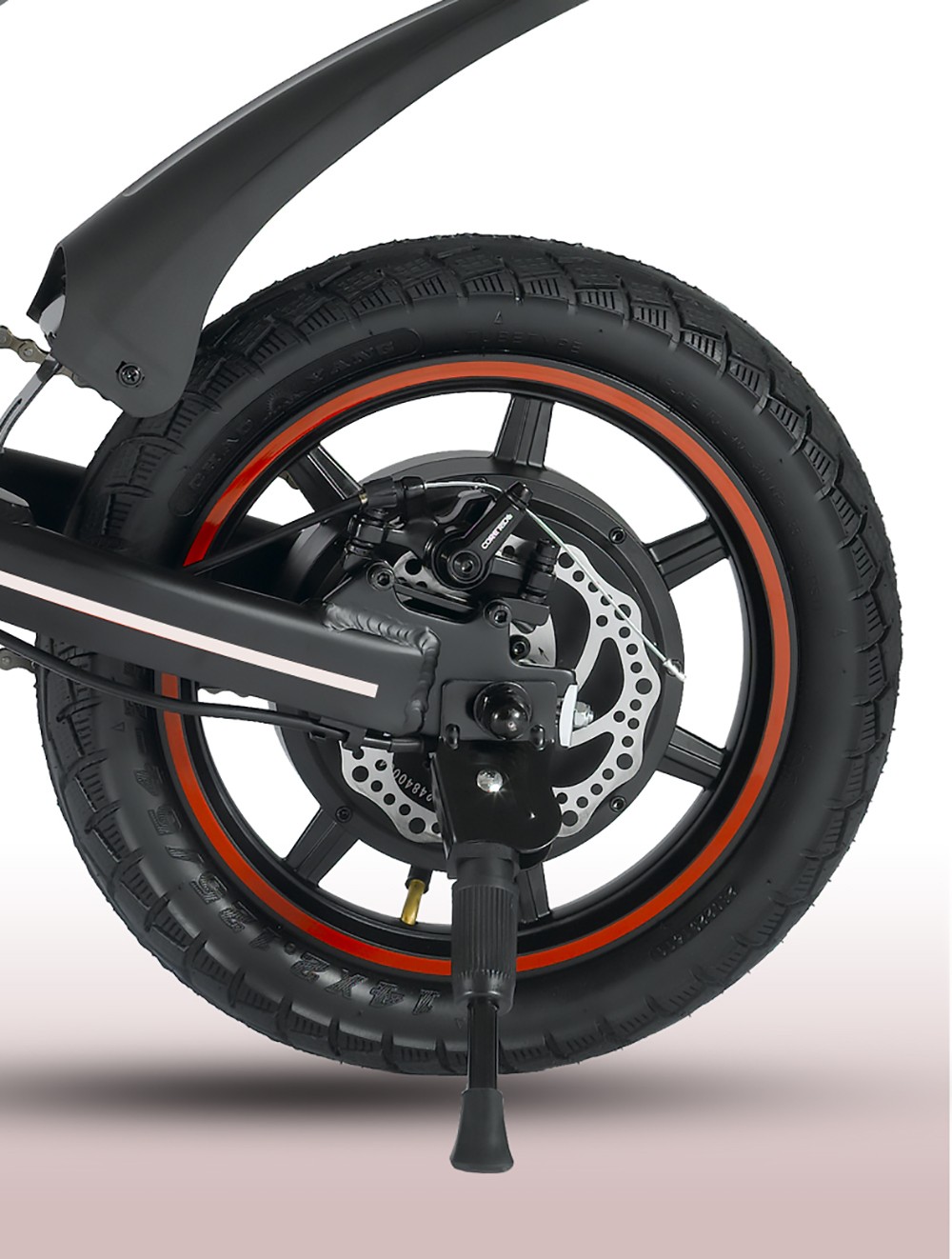 Niubility B14 Electric Moped Folding Bike 14 inch 15Ah Battery up to 100KM Mileage Max 25km/h 400W Motor Double Disc Brake - Black