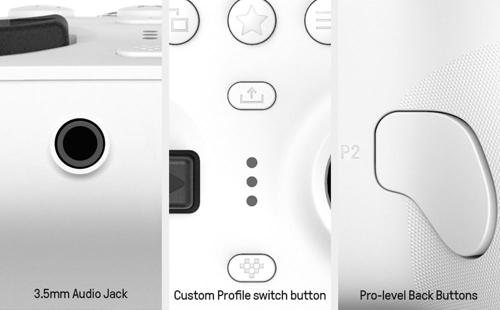 8BitDo Ultimate Wired Controller for Xbox Series, Series S, X, Xbox One, Windows 10, 11 - Black