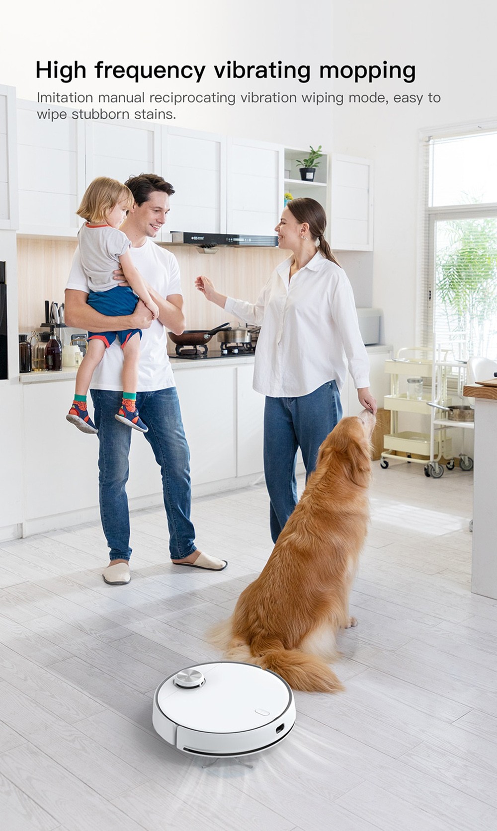 Redroad G10 Self-cleaning Robot Vacuum Cleaner 2800pa Suction High-Frequency Vibrating Mopping Auto Mop Lifting Electrolytic Water Sterilization LDS Navigation TOF Obstacle Avoidance 5200mAh Battery 450ml Dustbin 450ml Water Tank APP Control - White