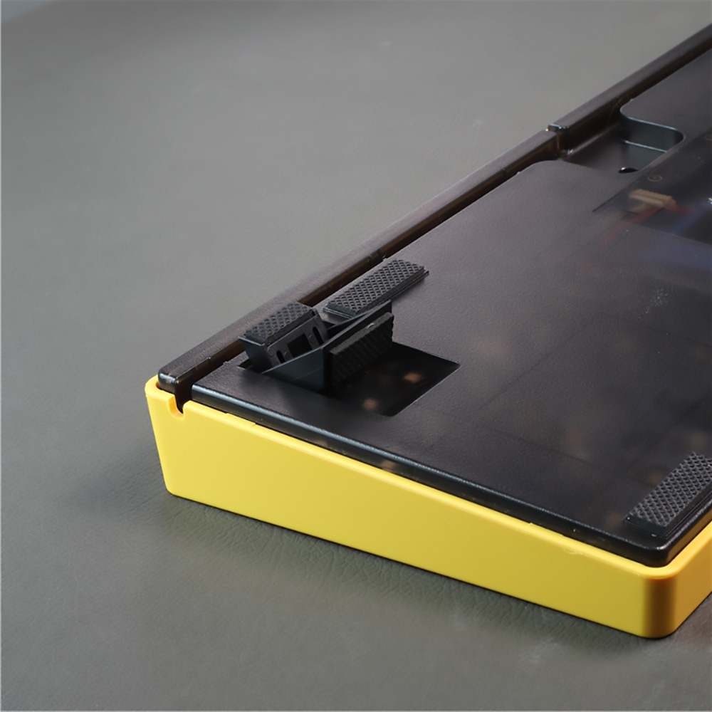 ACGAM MMD87 BT5.0 2.4G Type-C Connection 87 Keys Hot-Swappable Mechanical Keyboard DIY Kits - Yellow